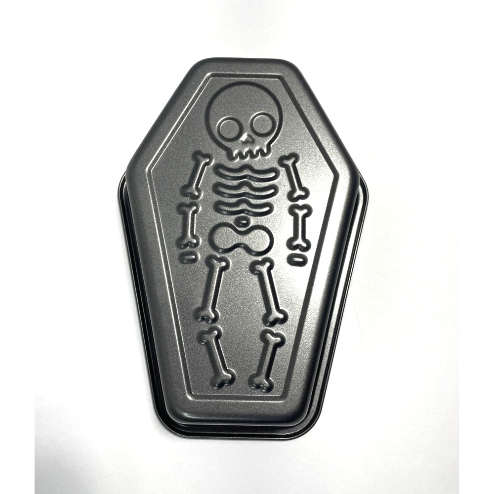 Unbranded Halloween Skeleton Coffin Non-stick Loaf Pan 6 Cup Capacity NEW